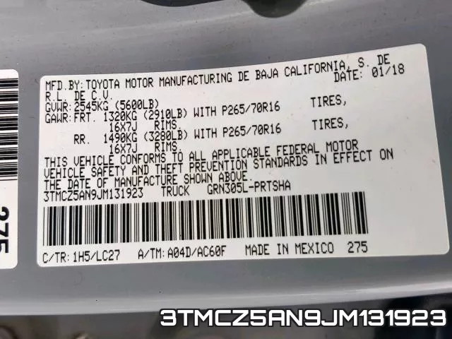 3TMCZ5AN9JM131923 фото 2