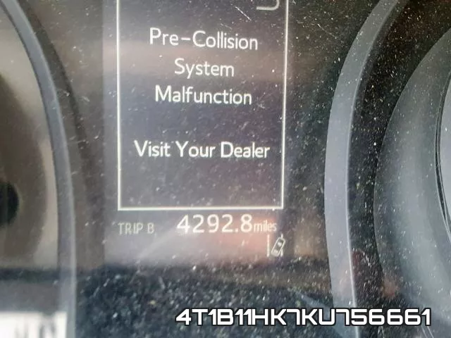 4T1B11HK7KU756661 фото 9