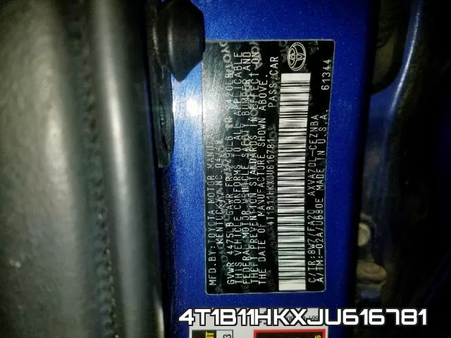 4T1B11HKXJU616781 фото 2