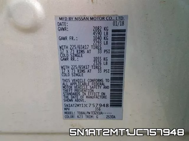 5N1AT2MT1JC757948 фото 2