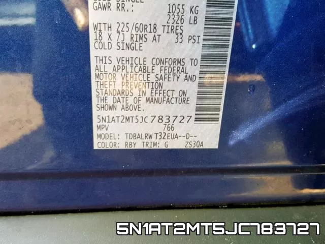 5N1AT2MT5JC783727 фото 2