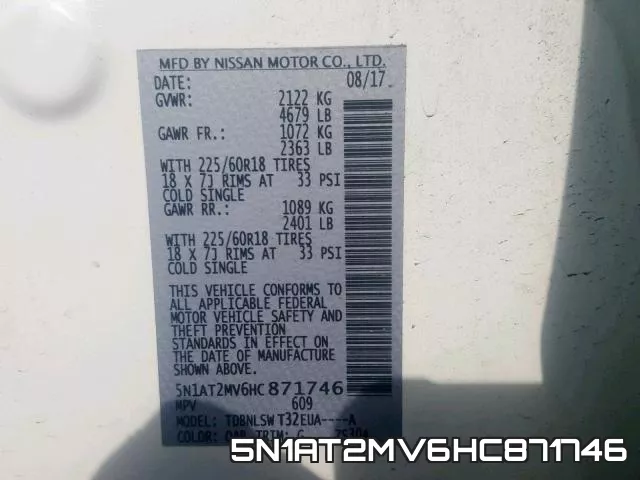 5N1AT2MV6HC871746 фото 2