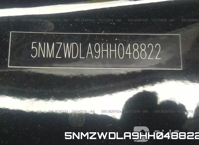 5NMZWDLA9HH048822 фото 10