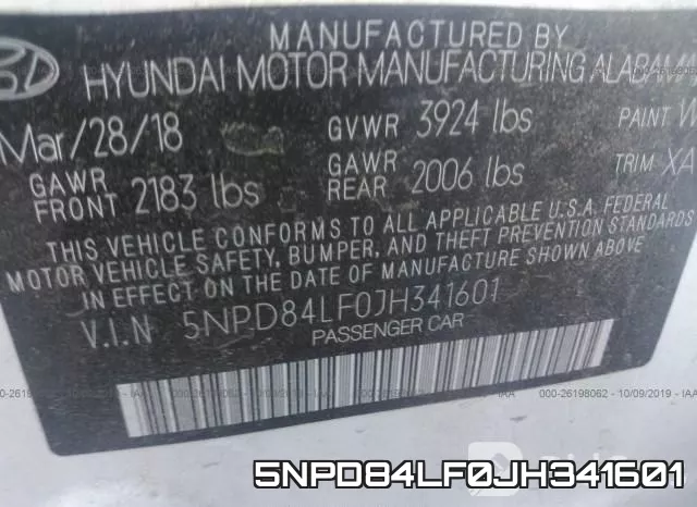 5NPD84LF0JH341601 фото 10