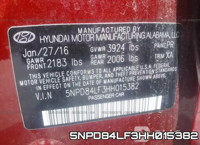 5NPD84LF3HH015382 фото 10