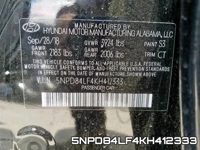 5NPD84LF4KH412333 фото 2