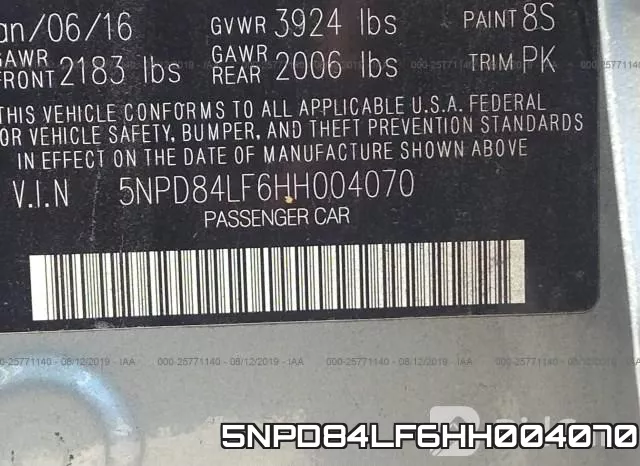 5NPD84LF6HH004070 фото 10