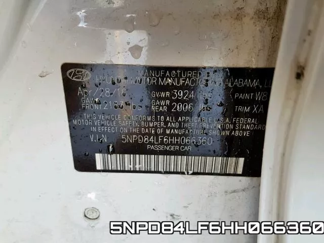 5NPD84LF6HH066360 фото 2