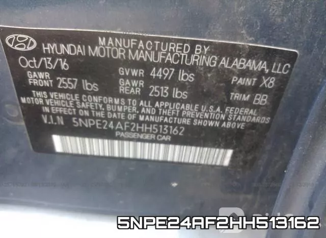 5NPE24AF2HH513162 фото 10