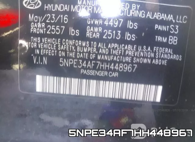 5NPE34AF7HH448967 фото 10