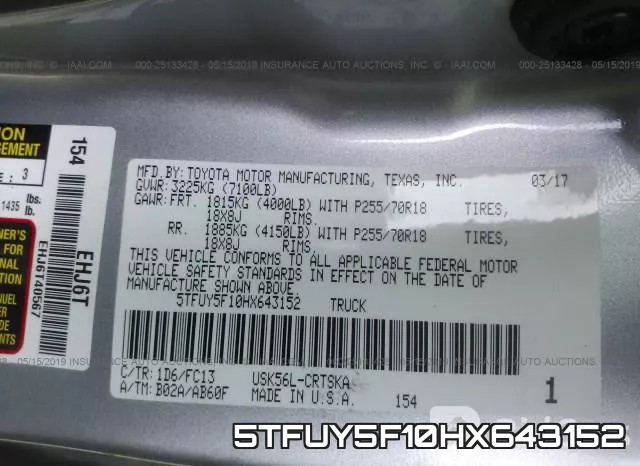 5TFUY5F10HX643152 фото 10