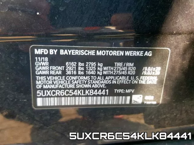 5UXCR6C54KLK84441 фото 2