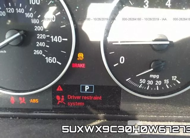 5UXWX9C30H0W67273 фото 8
