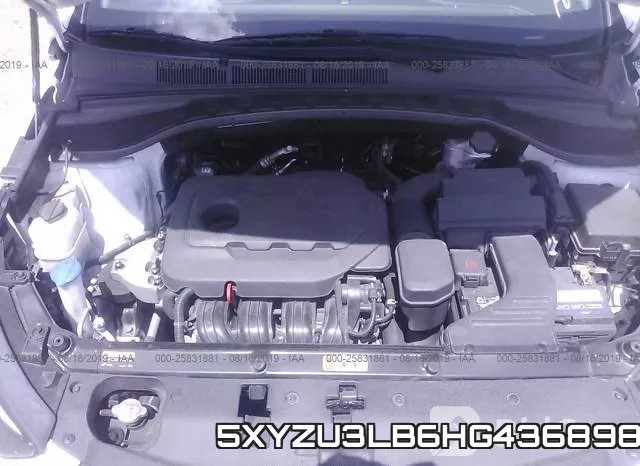 5XYZU3LB6HG436898 фото 2