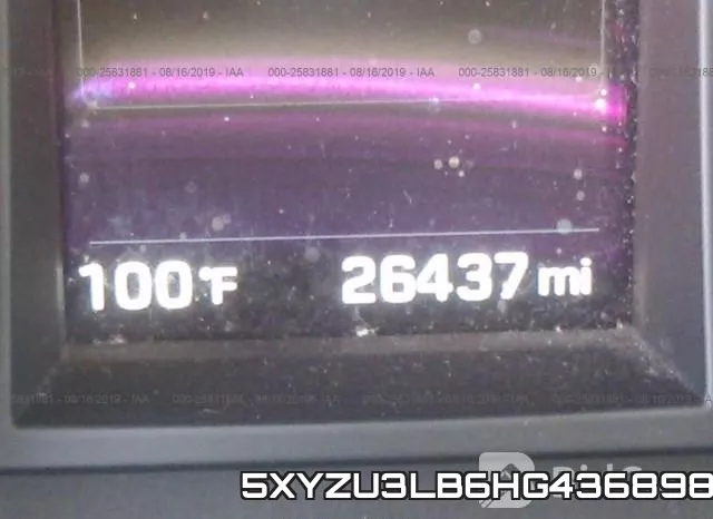 5XYZU3LB6HG436898 фото 7