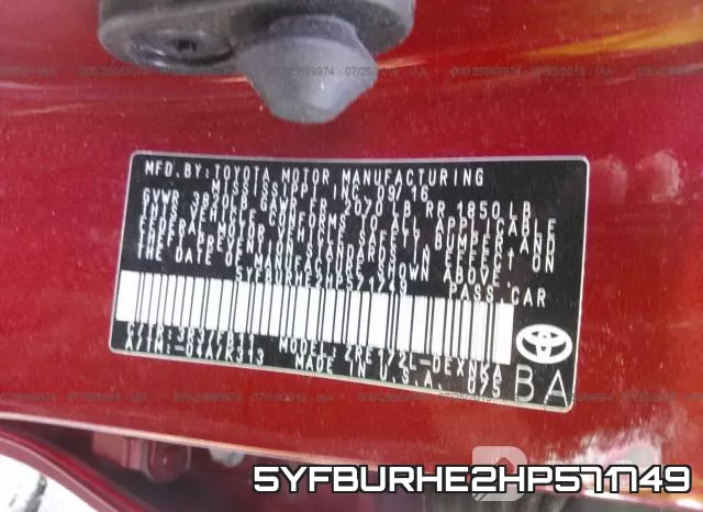 5YFBURHE2HP571749 фото 10