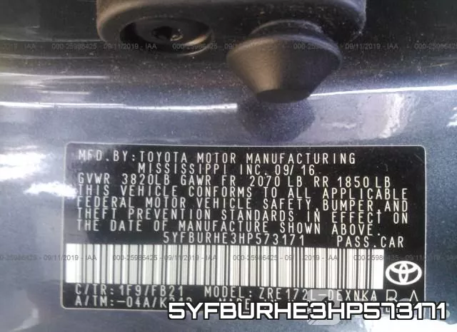 5YFBURHE3HP573171 фото 10