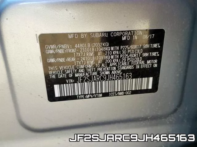 JF2SJARC9JH465163 фото 2