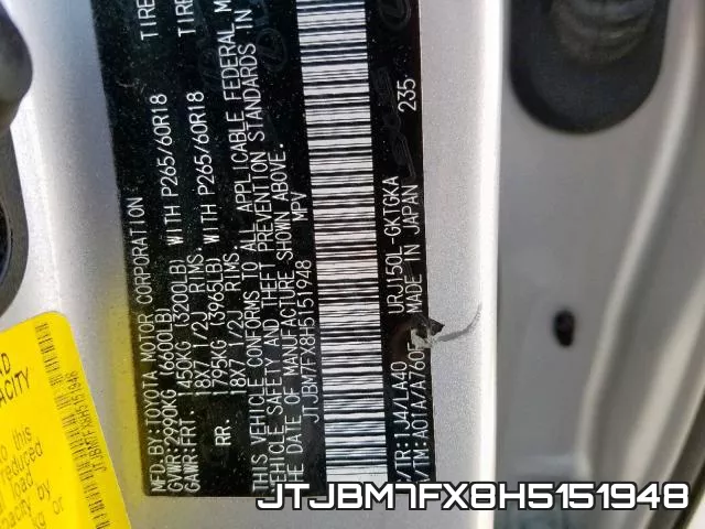 JTJBM7FX8H5151948 фото 2