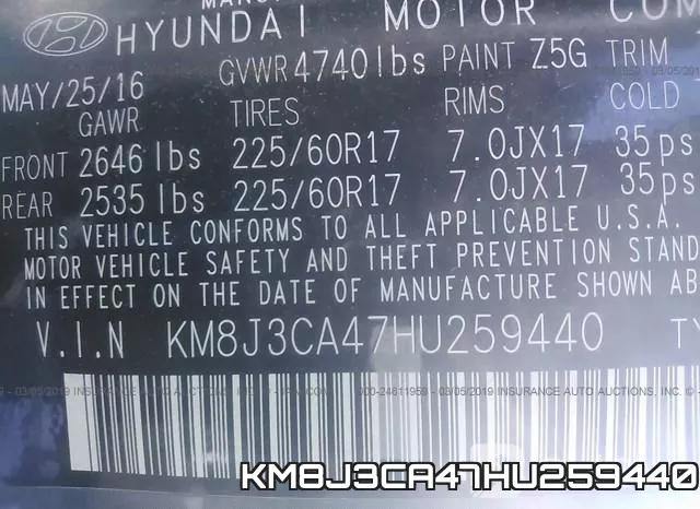 KM8J3CA47HU259440 фото 10