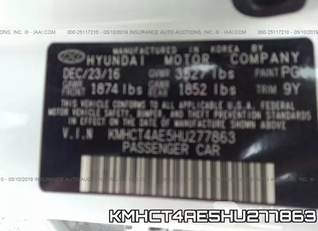 KMHCT4AE5HU277863 фото 10