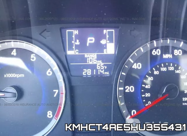 KMHCT4AE5HU355431 фото 8