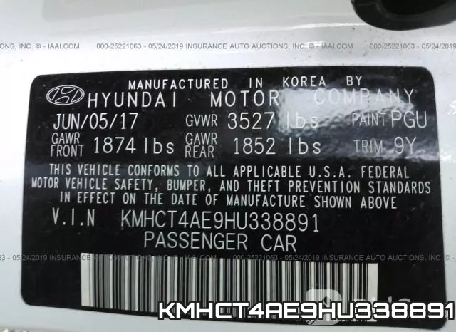 KMHCT4AE9HU338891 фото 10