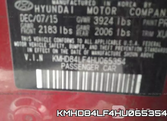 KMHD84LF4HU065354 фото 9