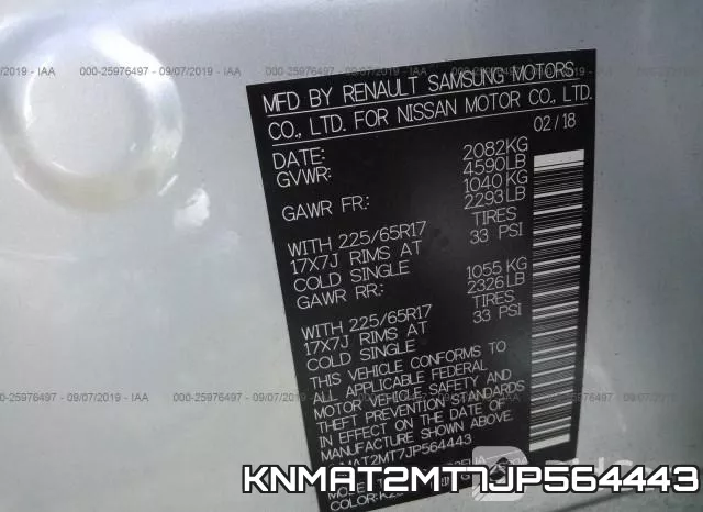KNMAT2MT7JP564443 фото 10
