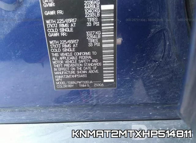 KNMAT2MTXHP514811 фото 9