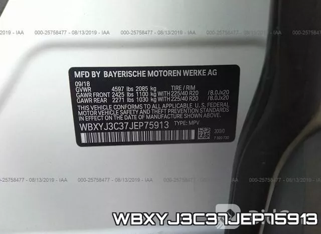 WBXYJ3C37JEP75913 фото 9