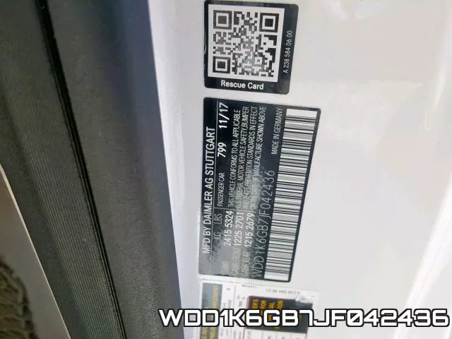 WDD1K6GB7JF042436 фото 2