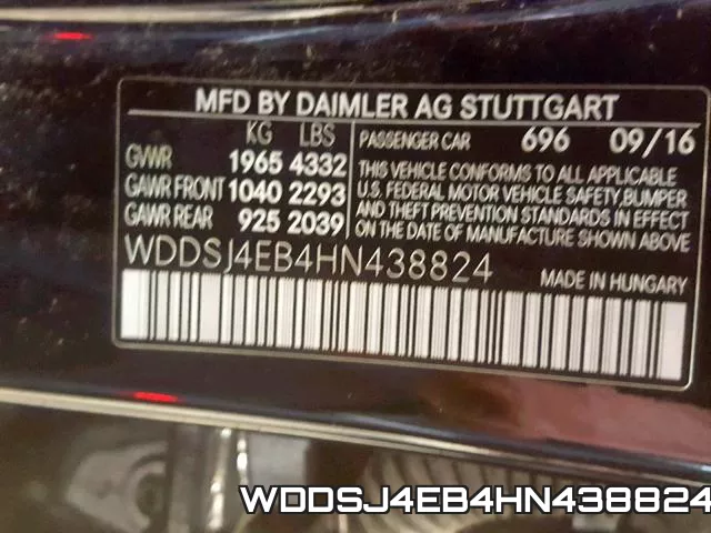 WDDSJ4EB4HN438824 фото 2