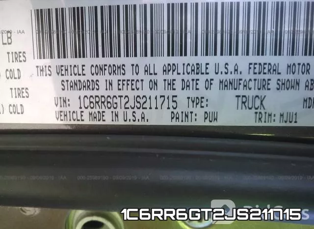 1C6RR6GT2JS211715 фото 10
