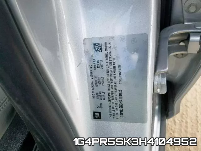 1G4PR5SK3H4104952 фото 2
