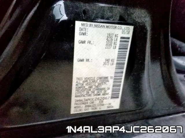 1N4AL3AP4JC262067 фото 2