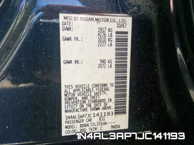 1N4AL3AP7JC141193 фото 2