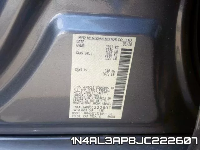 1N4AL3AP8JC222607 фото 2