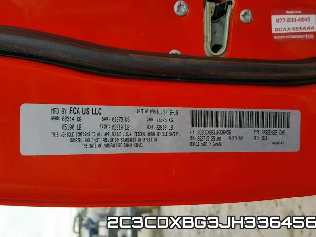 2C3CDXBG3JH336456 фото 2