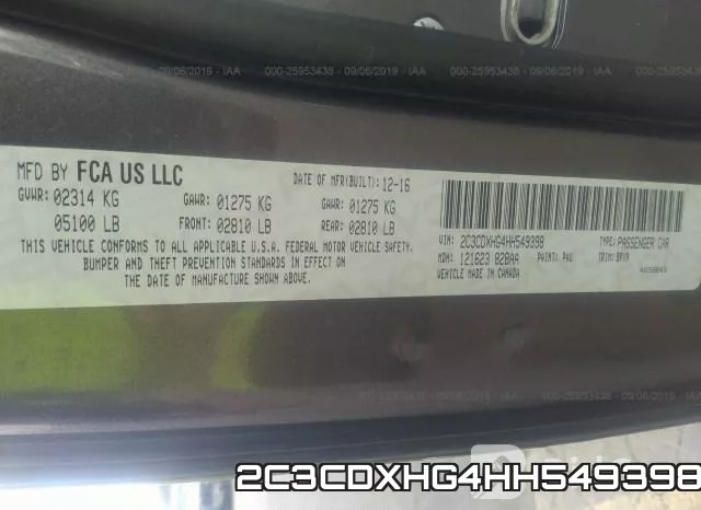 2C3CDXHG4HH549398 фото 10