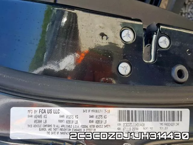 2C3CDZDJ1JH314430 фото 2