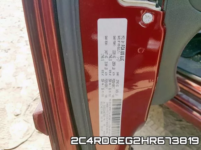2C4RDGEG2HR673819 фото 2