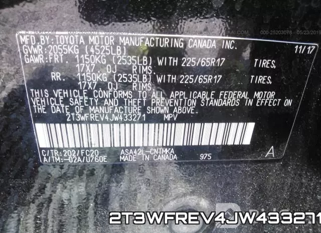 2T3WFREV4JW433271 фото 10
