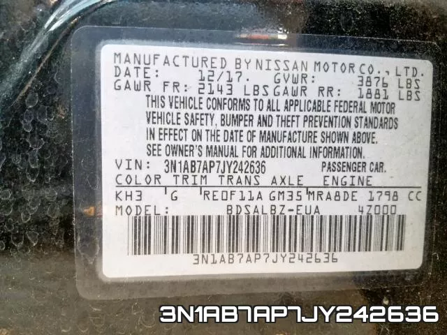 3N1AB7AP7JY242636 фото 2