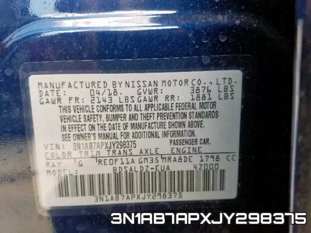 3N1AB7APXJY298375 фото 2