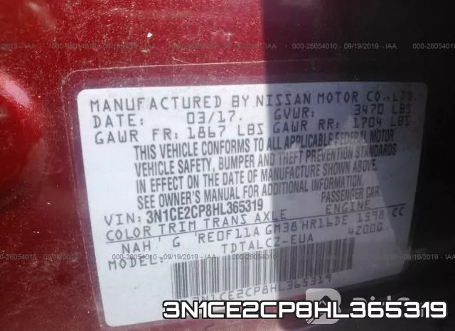 3N1CE2CP8HL365319 фото 10