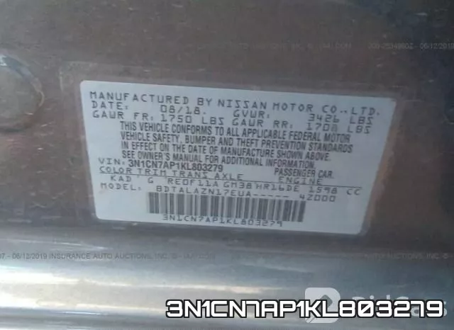 3N1CN7AP1KL803279 фото 10