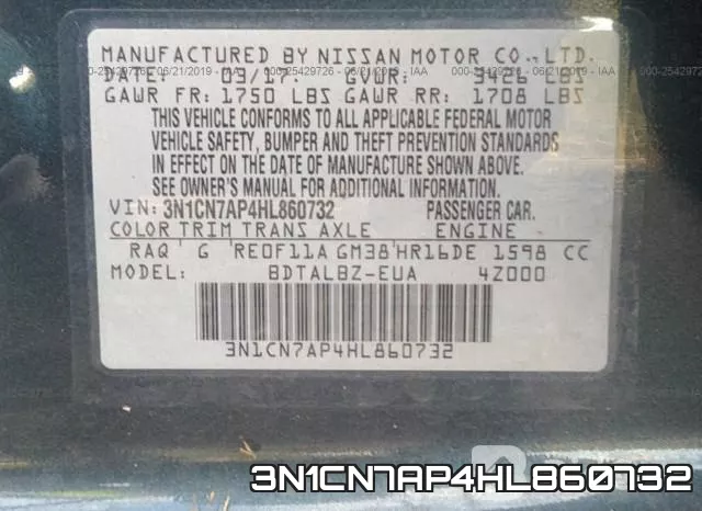 3N1CN7AP4HL860732 фото 10