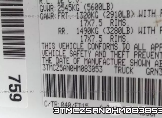 3TMCZ5AN0HM083853 фото 10