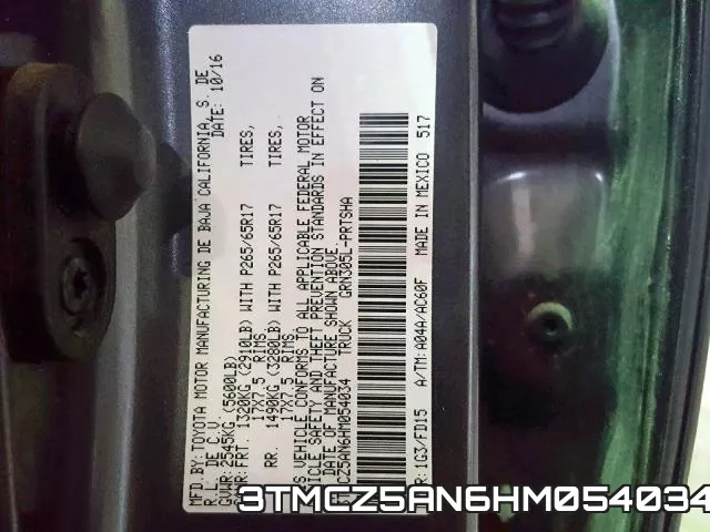 3TMCZ5AN6HM054034 фото 2